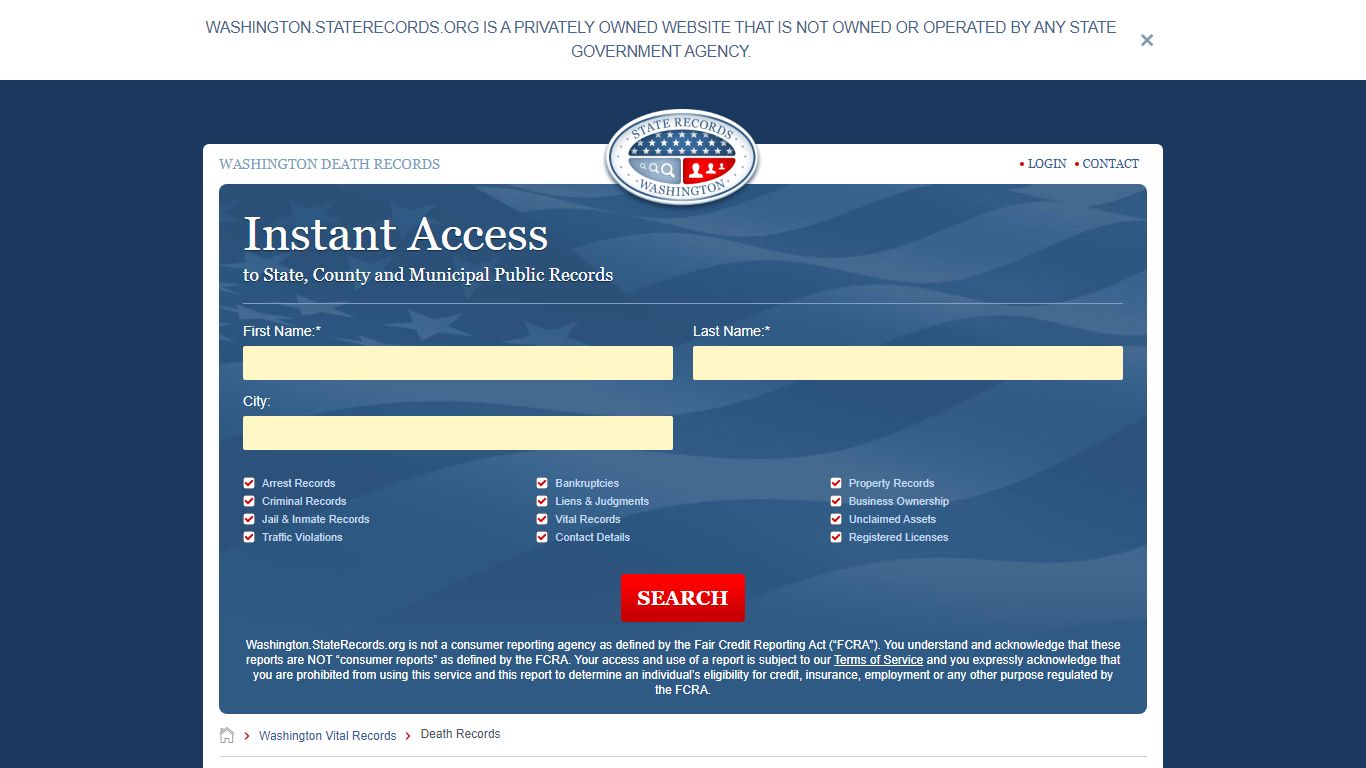 How to Find Washington Death Records | StateRecords.org